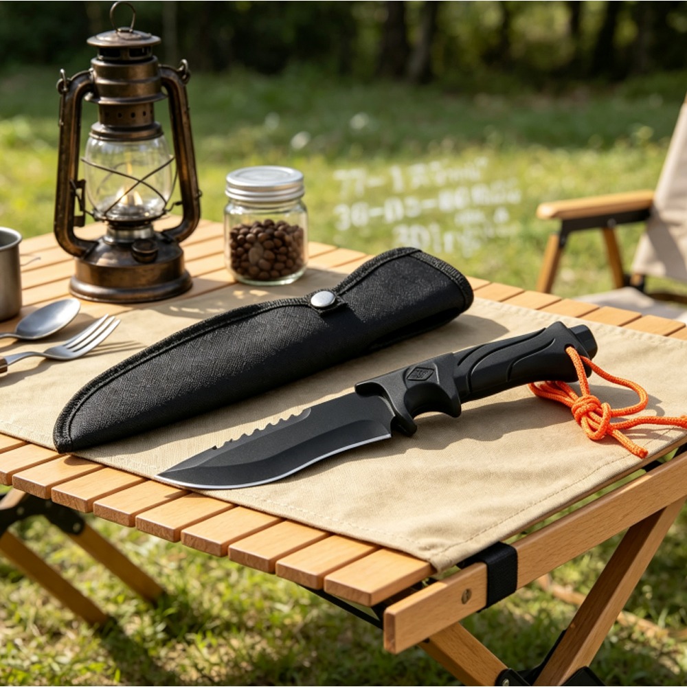 Dive Knife Titanium - Pisau EDC Survival Camping Serbaguna Bilah