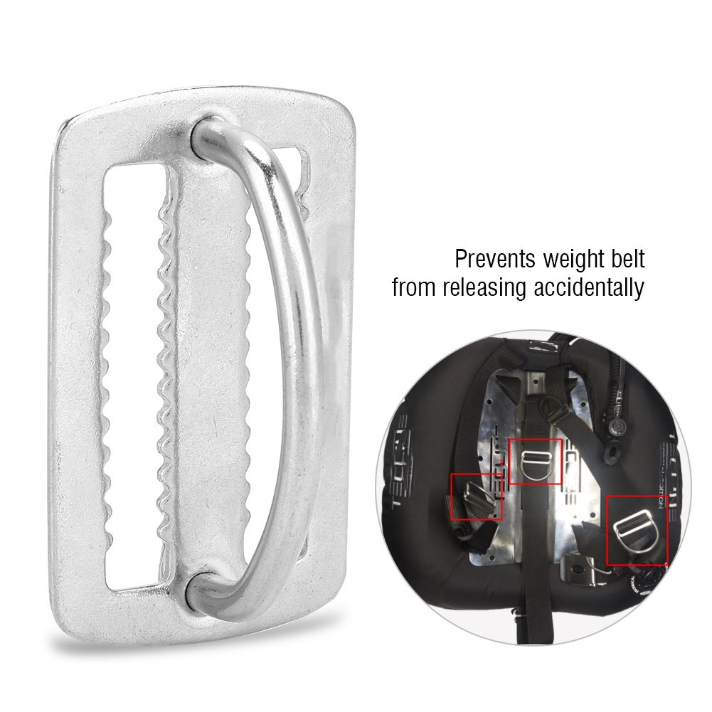 Dive Weight Belt - Sabuk tetap menyelam, cincin Stainless Steel,