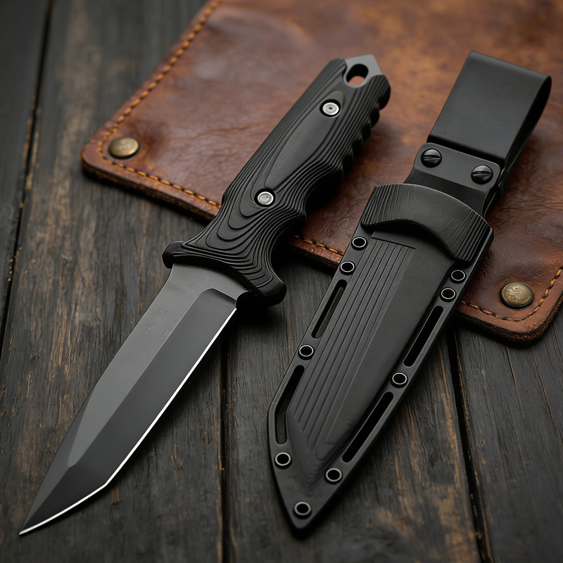 Pisau Lurus Baja Tahan Karat B - Dive Knife Titanium ulasan dan harga