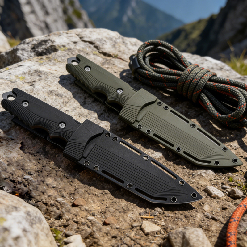 Pisau Lurus Baja Tahan Karat B - Dive Knife Titanium ulasan dan harga