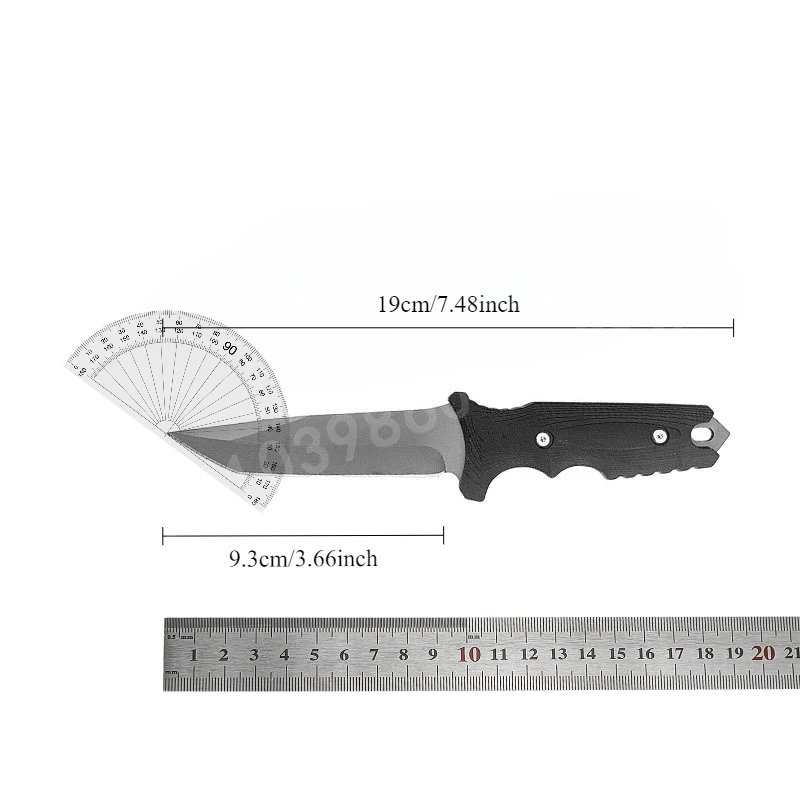 Pisau Lurus Baja Tahan Karat B - Dive Knife Titanium ulasan dan harga